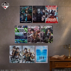 Ichiban Kuji Attack on Titan I'll Take Down the Beast Titan - F Prize Clear Poster Complete Set of 9 Types Forest Creature