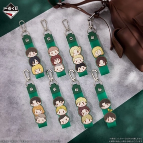 Ichiban Kuji Attack on Titan I'll Take Down the Beast Titan - I Prize Pokotto Charm Complete Set of 7 Types Fan Favorite Chibi Character