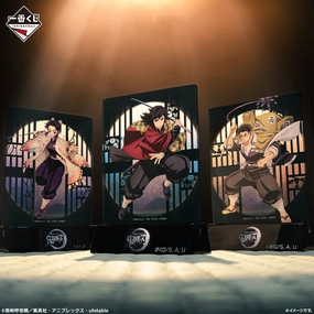 Pop Vinyl Specialist Shop Ichiban Kuji Demon Slayer Kimetsu no Yaiba Brothers of Thunder - E Prize Mini Art Board Complete Set of 9 Types