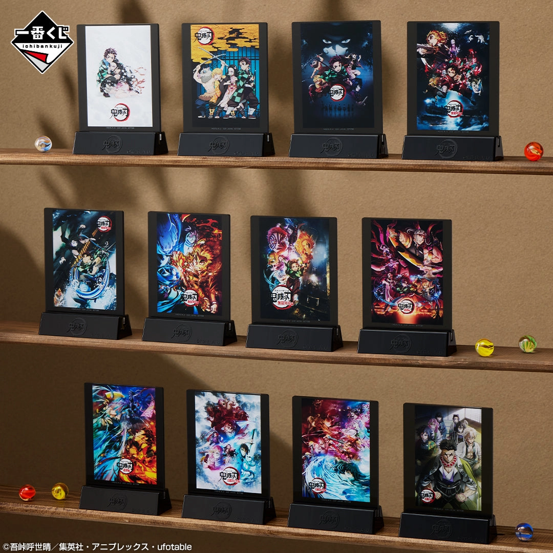 Ichiban Kuji Demon Slayer Kimetsu no Yaiba Upper Rank Three - F Prize Mini Art Board Complete Set of 12 Types Legendary Status Kaiju Statue