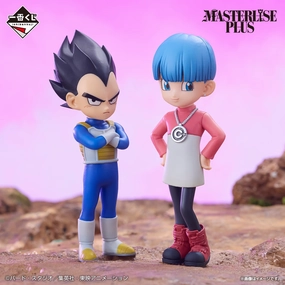 ICHIBAN KUJI DRAGON BALL DAIMA - B PRIZE - VEGETA (mini) & BULMA (mini) MASTERLISE PLUS Modern Art