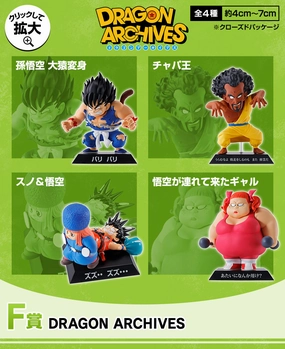 Ichiban Kuji Dragon Ball Ex Mysterious Adventure - F Prize Dragon Archives Complete Set of 4 Types Robot Display