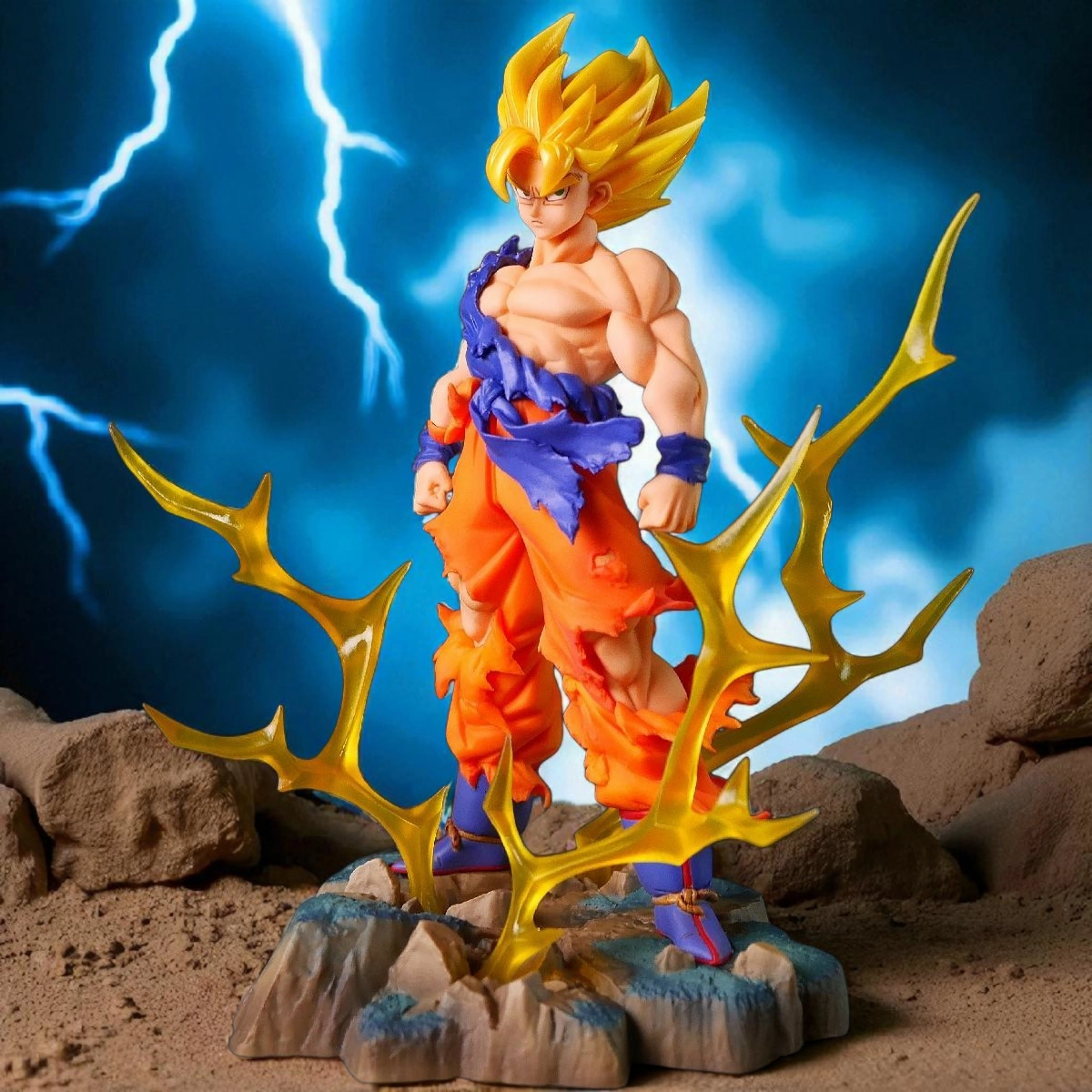 Gaming Model Superhero Toy Ichiban Kuji Dragon Ball Kai Strongest Rival Edition - A Prize Super Saiyan Son Goku