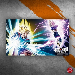 DRAGON BALL SUPER CARD GAME FUSION WORLD - Official Playmat 01 - Son Goku VS Vegeta Miniature Figure