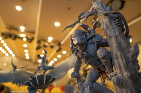 Jungle Predator With Dutch Statue Cross Culture Mythology Art