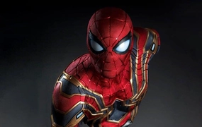 Anime Statue Collectible Toy Avengers: Infinity War - Iron Spider 1:1 Scale Life Size Bust