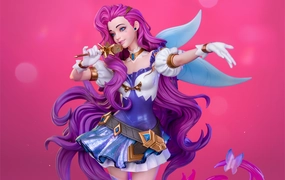 League of Legends - The Starry-Eyed Songstress Seraphine 1/4 Scale Statue Archeological Replica