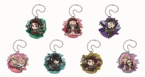 Pita! Deformo Demon Slayer Swordsmith Village Edition Acrylic Key Holder Limited Model