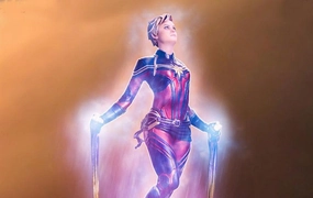 Avengers: Endgame Captain Marvel BDS Statue Miniature Figure