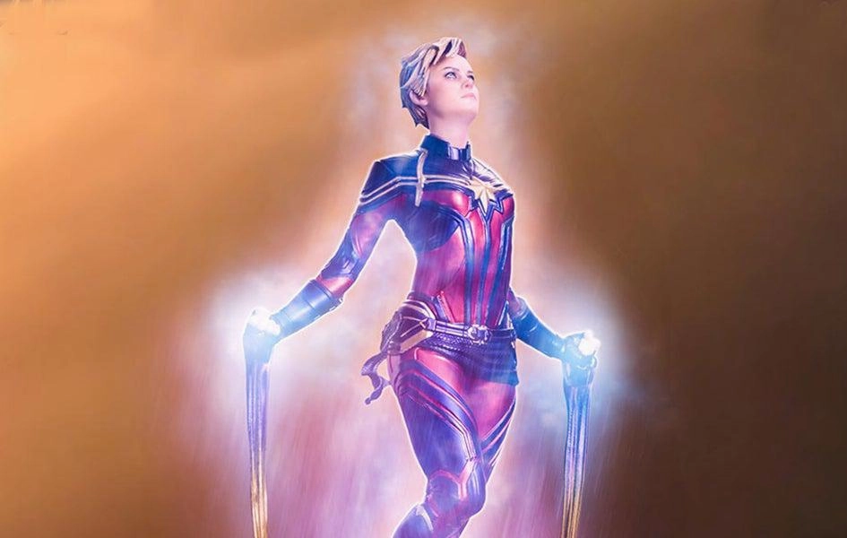 Avengers: Endgame Captain Marvel BDS Statue Miniature Figure