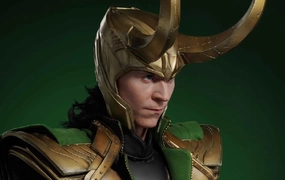 Folk Art Loki life-Size Bust