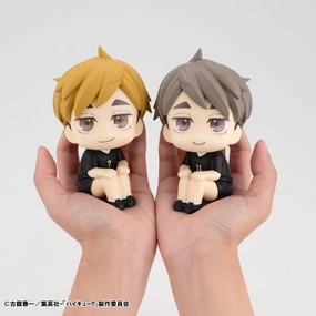 LOOK UP SERIES Haikyu !! Atsumu Miya Uniform ver & Osamu Miya Uniform ver set??with gift: Cushions?? Iconic Character Desert Creature