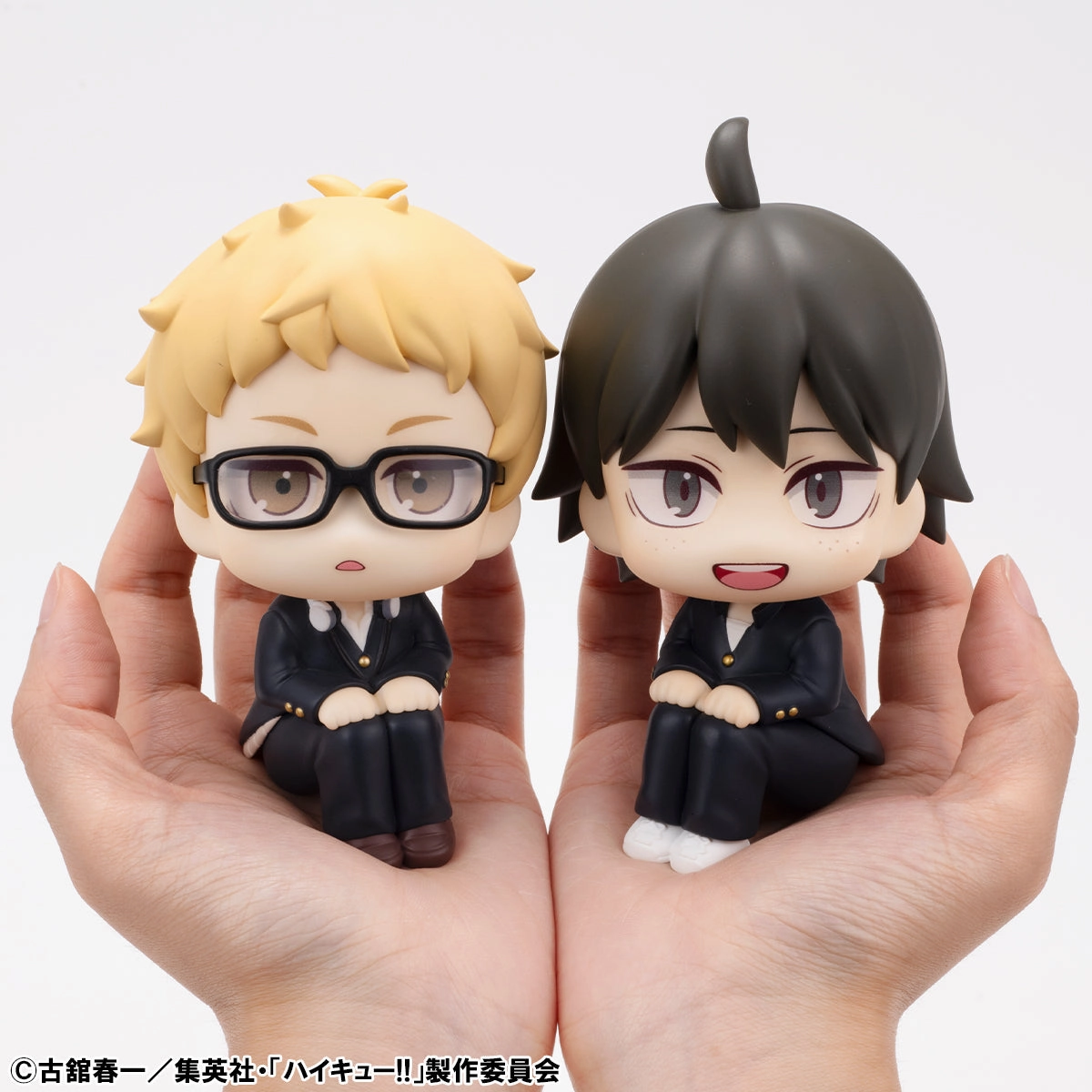 LOOK UP SERIES Haikyu!! Kei Tsukishima & Tadashi Yamaguchi set ??with gift: Cushion?? Miniature Unit