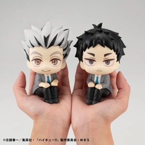 Detailed Sculpture Anatomy Figure LOOK UP SERIES HAIKYU !! Kotaro Bokuto & Keiji Akaashi Set??with gift: Cushion??