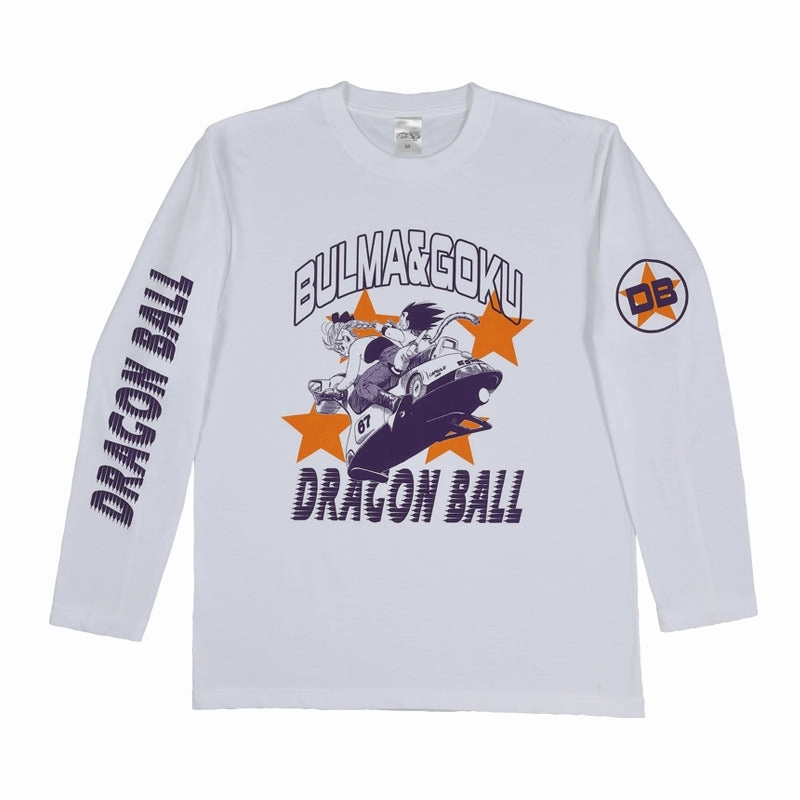 Disney Character Mathematical Model Dragon Ball JCS Exclusive - Long Sleeve T-Shirt Son Goku & Bulma