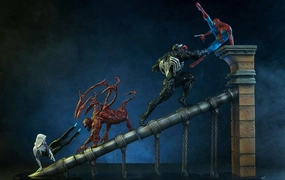 Collectible Creation Detailed Sculpture Marvel Battle Diorama Series Spider-Man Statue BUNDLE by Iron Studios