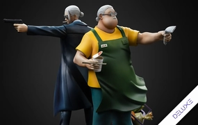 Sakamoto Days - Taro Sakamoto Deluxe Art Scale 1/10 Twitch Channel Gaming Object