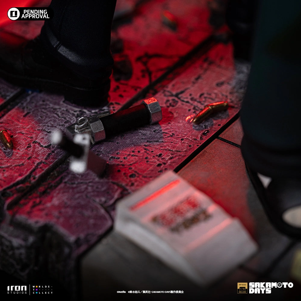 Sakamoto Days - Taro Sakamoto Deluxe Art Scale 1/10 Chrome Plated Silver Coated