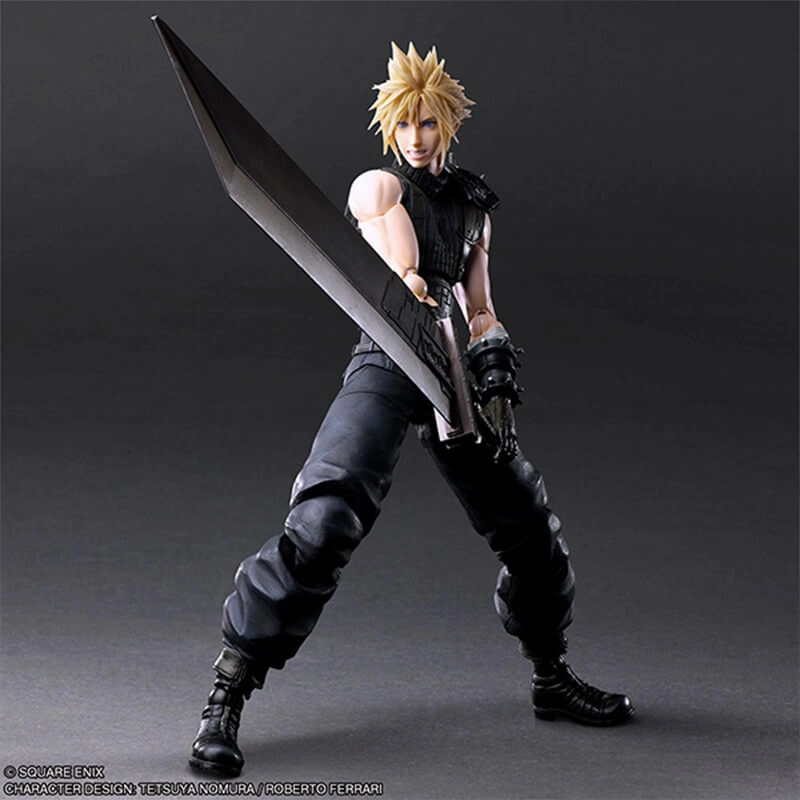 FINAL FANTASY VII REBIRTH - CLOUD STRIFE PLAY ARTS KAI FIGURE Art Showcase Classroom Decor