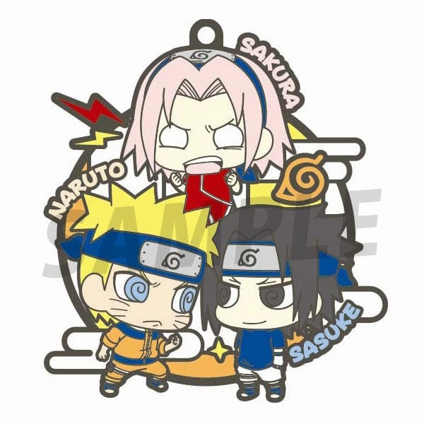 MEGAHOUSE RUBBER MASCOT BUDDYCOLLE NARUTO three-man cell! Multiple Accessories Personal Collection