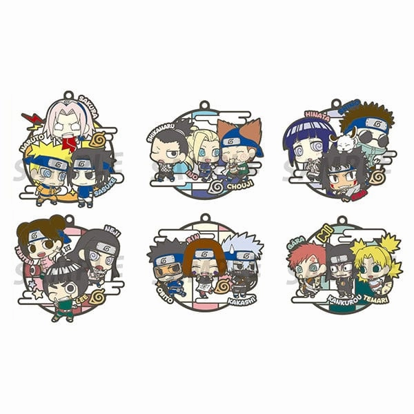 Paper Model MEGAHOUSE RUBBER MASCOT BUDDYCOLLE NARUTO three-man cell!