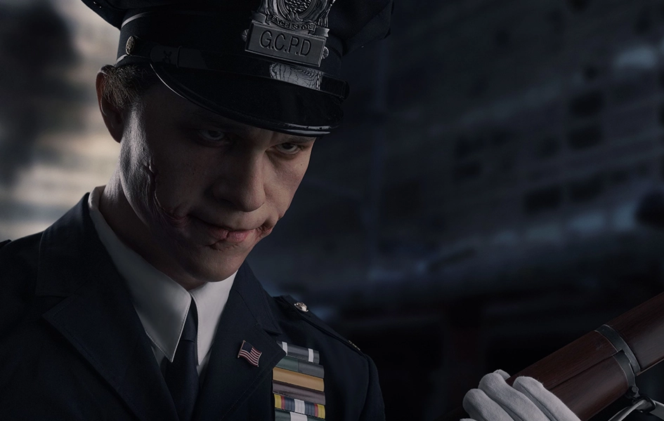 The Joker (Police Uniform) Life-Size Bust Themed Decor