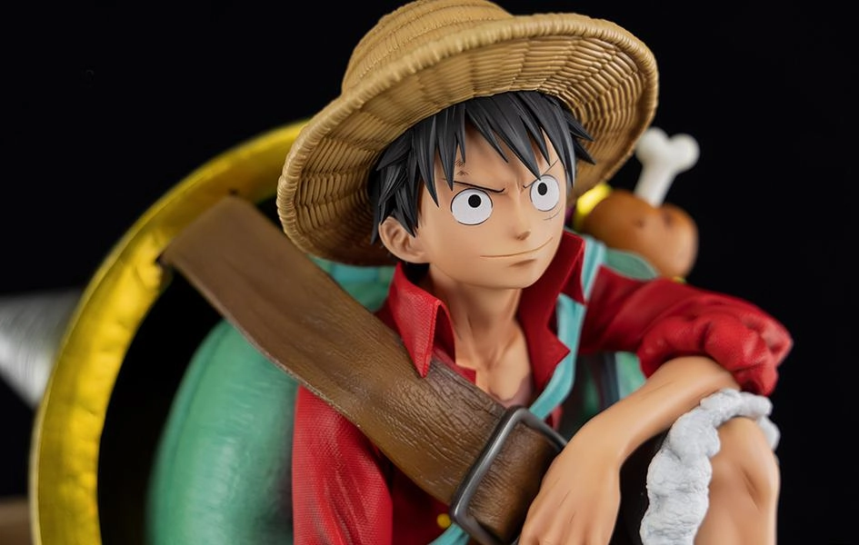 PVC Goods Astronaut Figure Straw Hat Luffy 1/4 Scale Statue