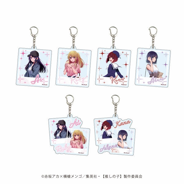 Souvenir Shop Battle Figure Acrylic Key Holder Oshi no Ko 01 Outing ver ( Newly drawn illustration )