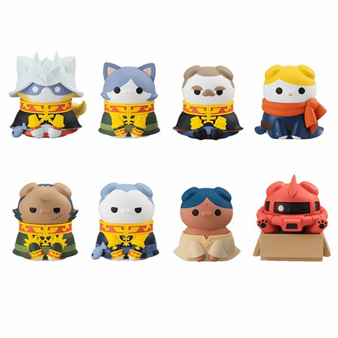 MOBILE SUIT GUNDAM NYANDAM We are the PRINCIPALITY OF ZEON ! Desktop Replica Mini Statue