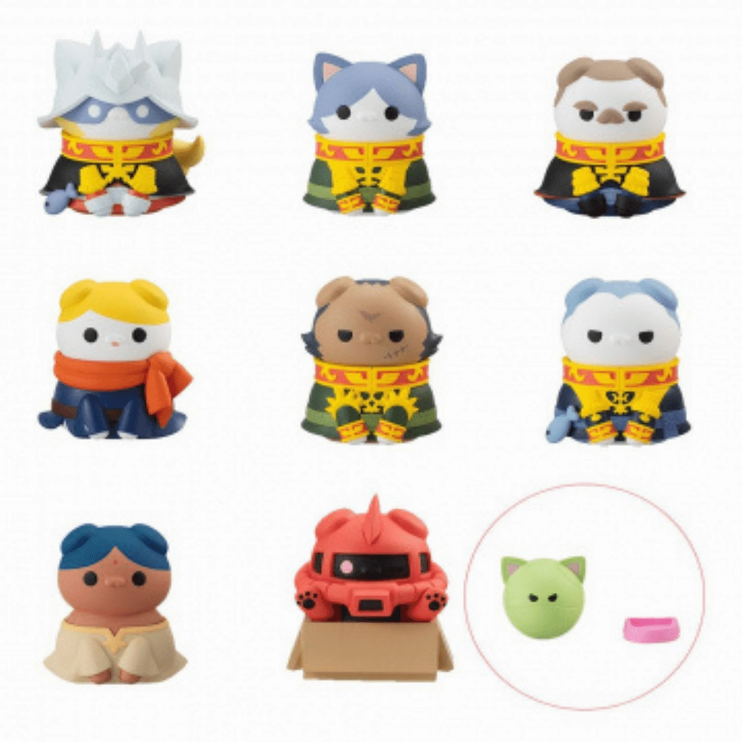 MOBILE SUIT GUNDAM NYANDAM We are the PRINCIPALITY OF ZEON! ??with gift: Food Dish?? Sci-Fi Model Film Prop