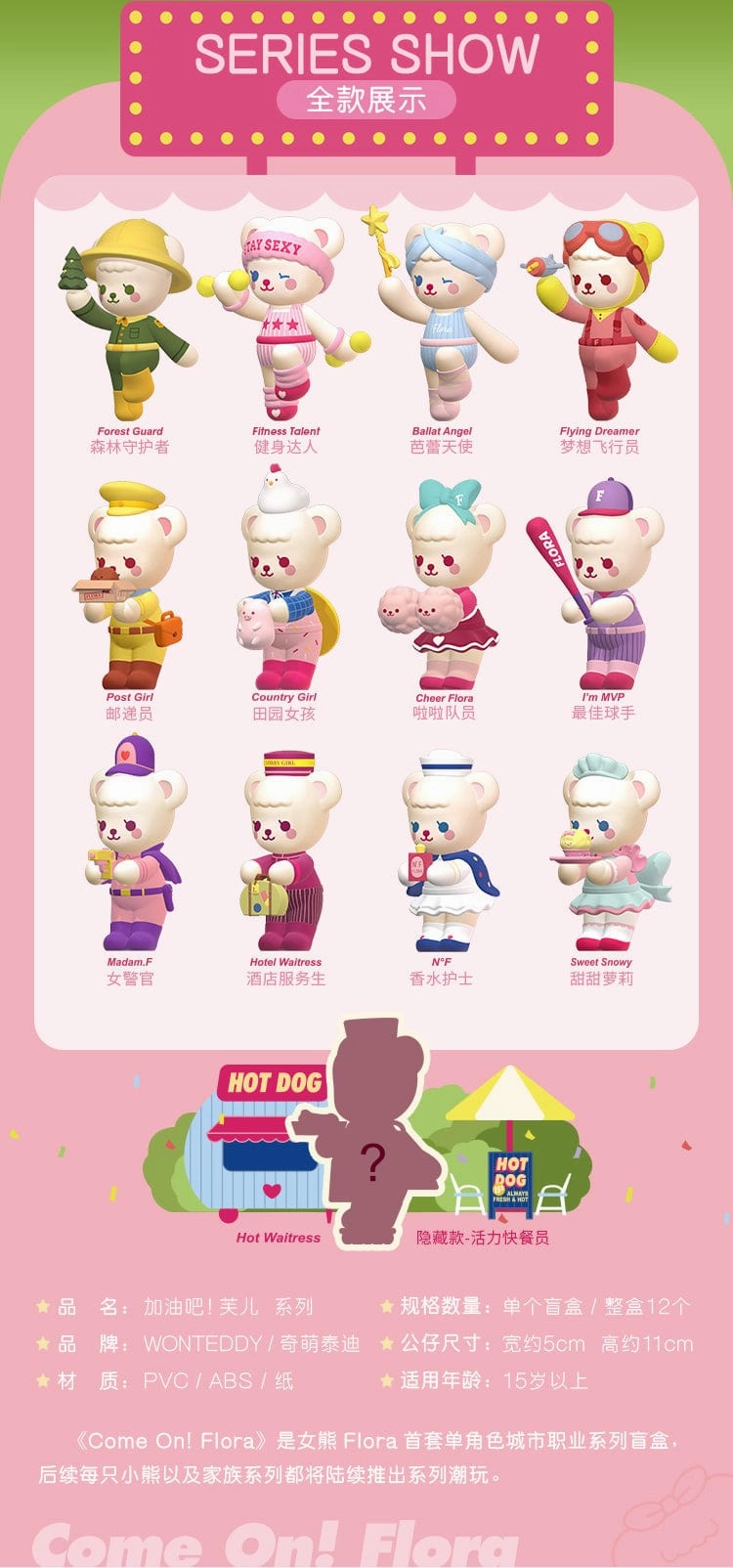 Customer Favorite Premium Collectible MOETCH x WONTEDDY - Come On ! Flora