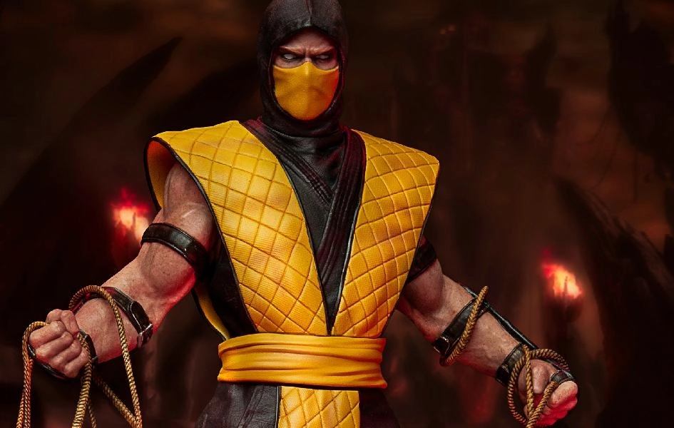 Underground Scene Mortal Kombat Scorpion Art Scale 1/10