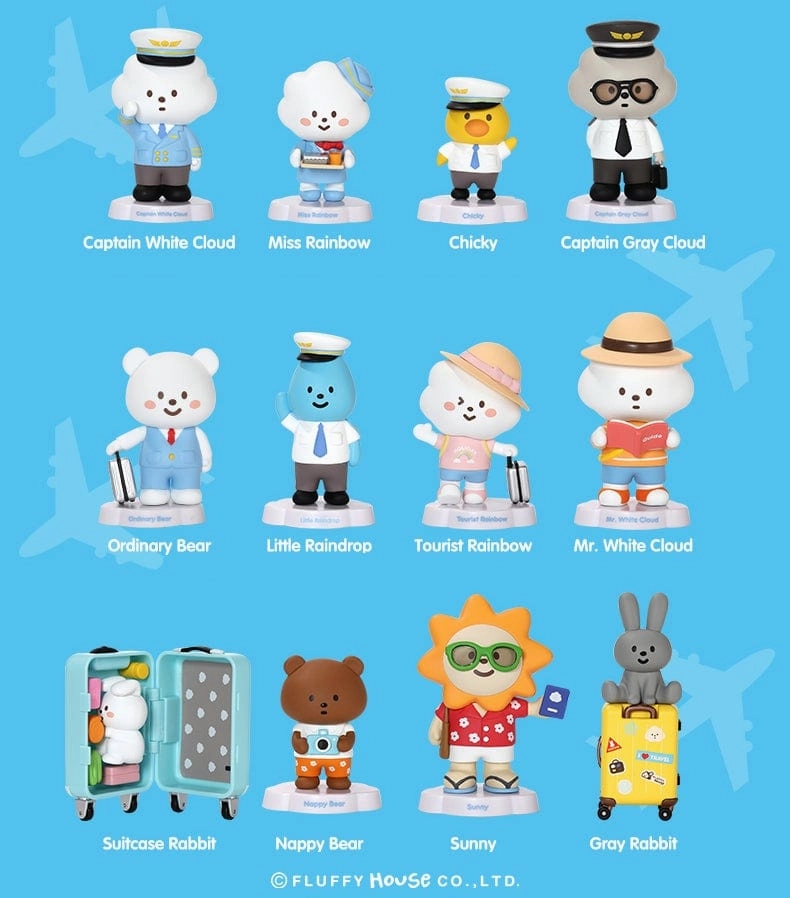 MR. WHITE CLOUD MINI SERIES 5 - FLUFFY AIRLINES Detailed Hero Loyal Friend