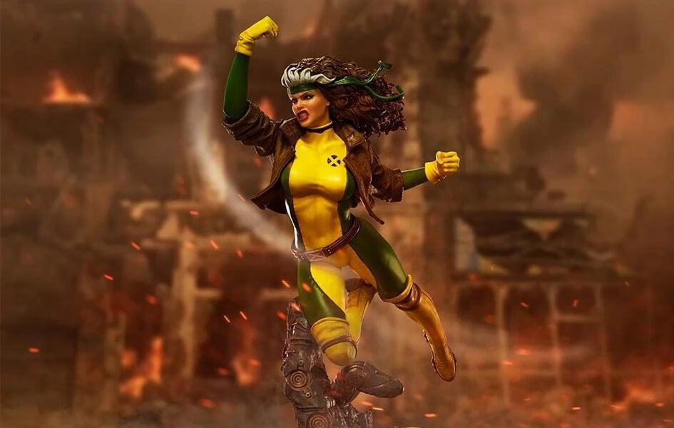 Graffiti Figure Marvel Comics Rogue Vs Sentinel Statue