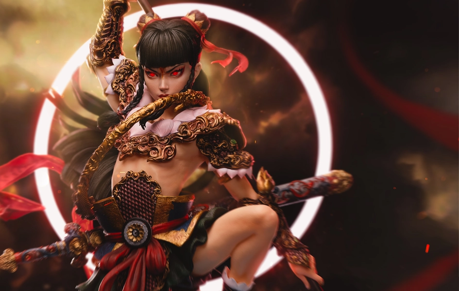 Mythology Series - Nezha's Lotus Rebirth 1/4 Scale Statue Preservation Tool Construction Vehicle