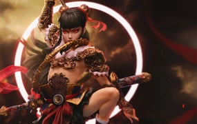 Mythology Series - Nezha's Lotus Rebirth 1/4 Scale Statue Preservation Tool Construction Vehicle