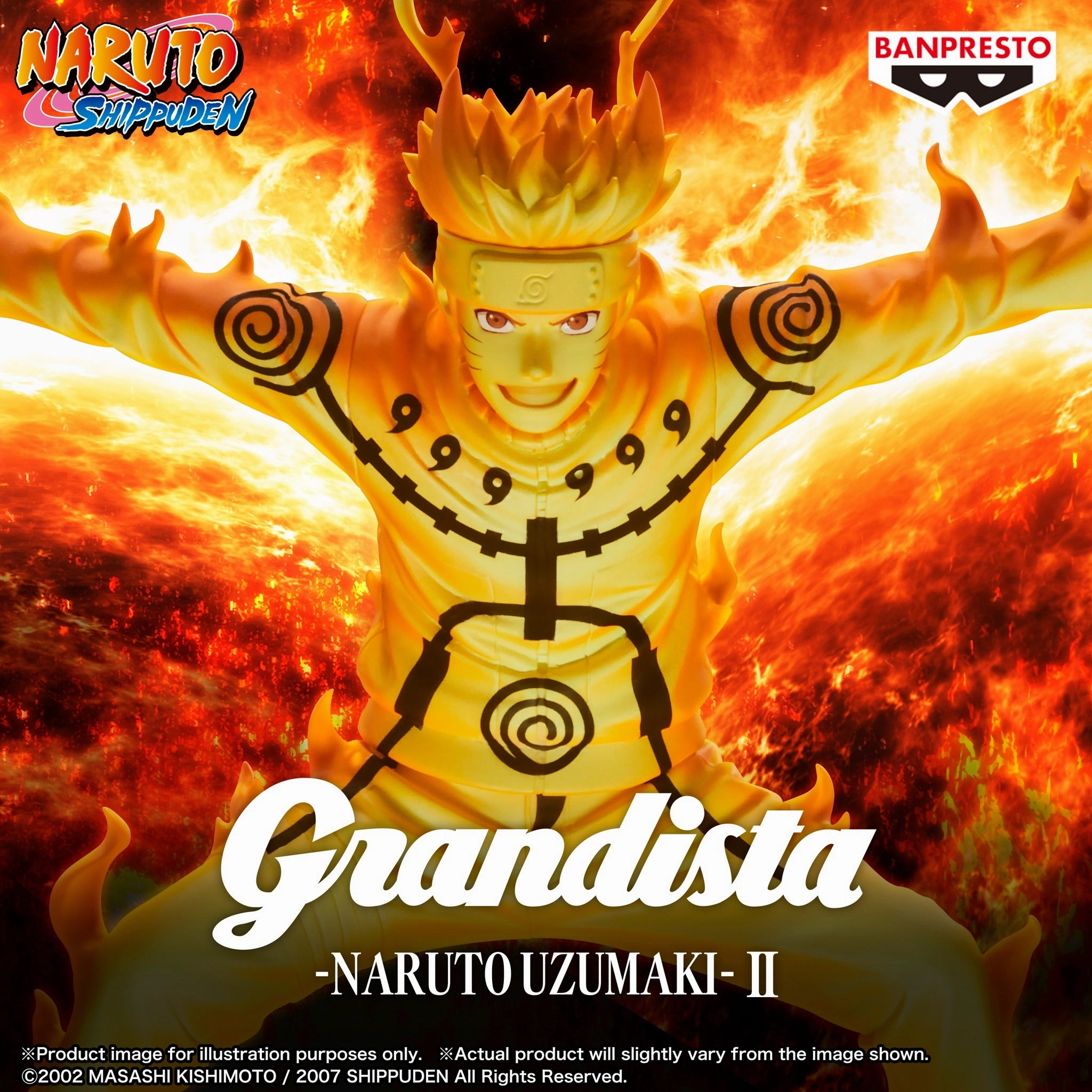 Naruto Shippuden Grandista - Naruto Uzumaki II Superhero Display Garden Ornament