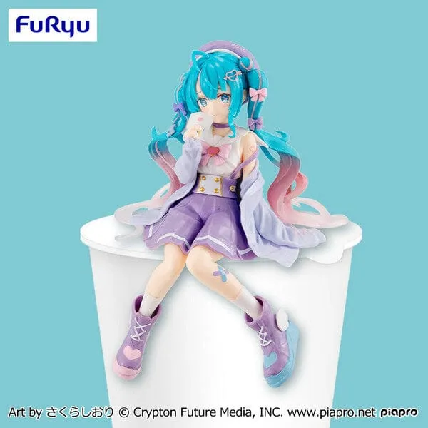 Free Shipping Noodle Stopper Figure Hatsune Miku Love Sailor Purple Color ver
