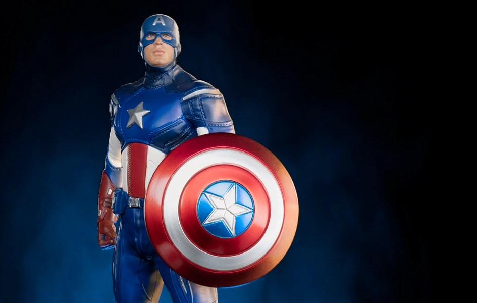 Polymer Clay Gaming Showcase Battle of NY - Captain America BDS Art Scale 1/10