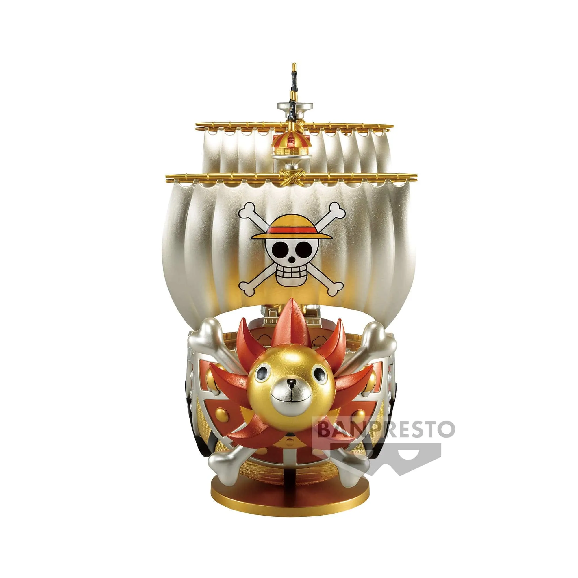 Metaverse Asset Celebrity Likeness ONE PIECE MEGA WORLD COLLECTABLE FIGURE SPECIAL !! GOLD COLOR - THOUSAND SUNNY