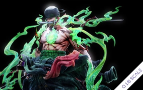 Limited Piece One Piece - Awakening Roronoa Zoro 1/6 Scale (Q) Statue
