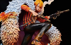 Superhero Model Recycled plastic One Piece Sanji Log Collection 1/4 Scale Premium Statue