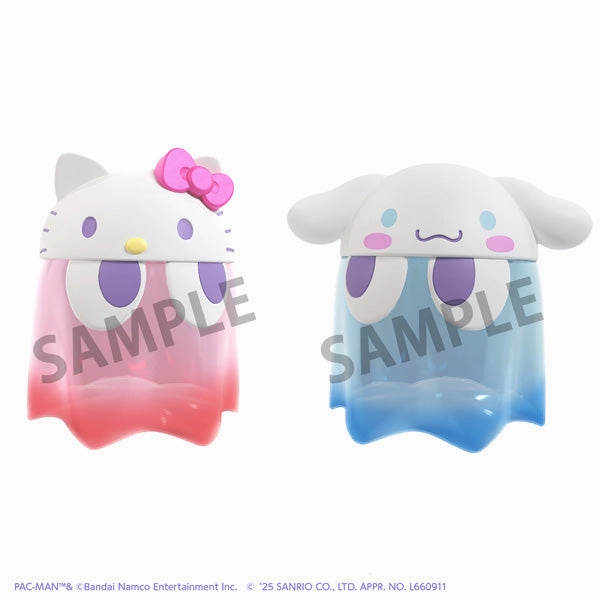 Art Product Antihero Model PAC-MANxSANRIO CHARACTERS Chibicollect Figure DX Ghost Hello Kitty Clear Color Ver.