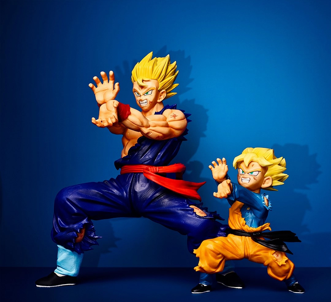 DRAGON BALL Z FIGURE ICHIBAN KUJI HISTORY OF FILM (A B) SON GOHAN AND SON GOTEN SET Historical Leader Constant Companion