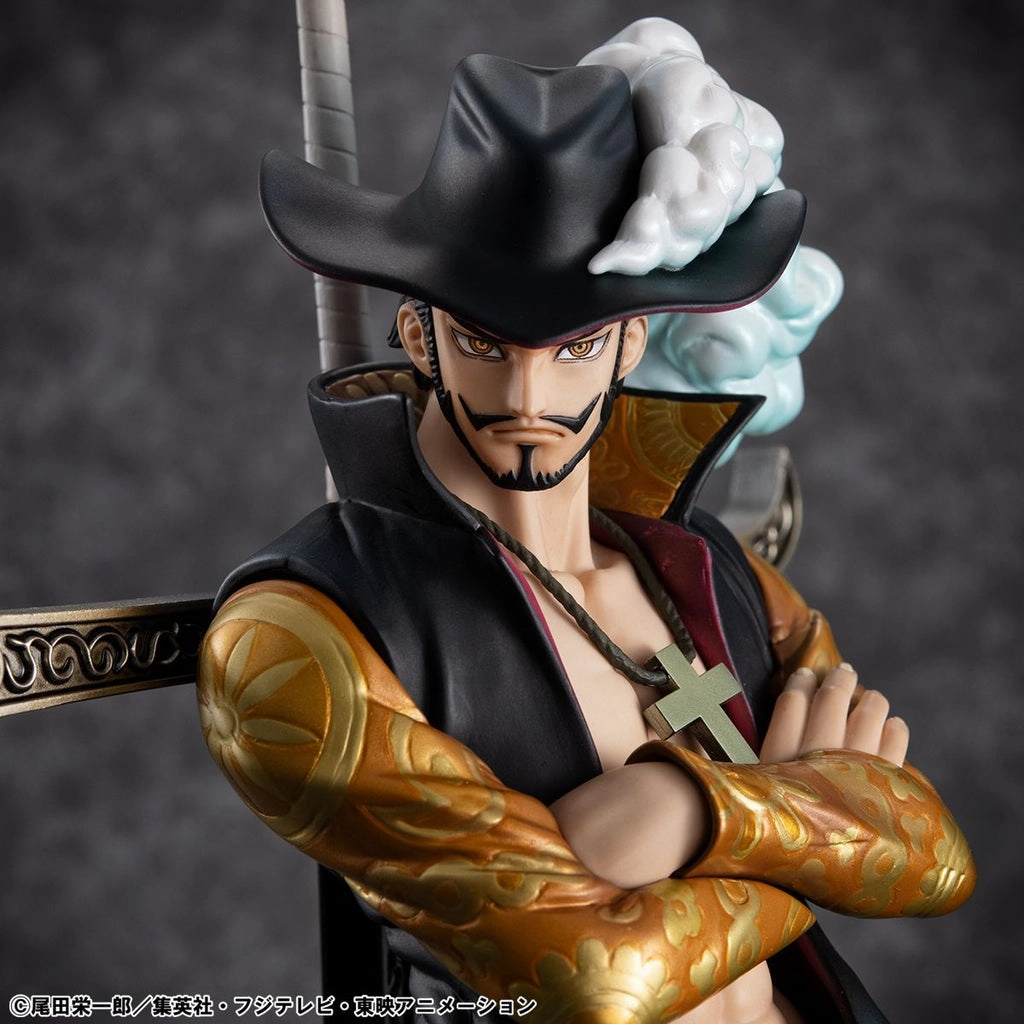 Famous Painting Pop Vinyl PORTRAIT.OF.PIRATES ONE PIECE SA-LIMITED Hawk Eye Dracule Mihawk Ver. R Centerpiece Model