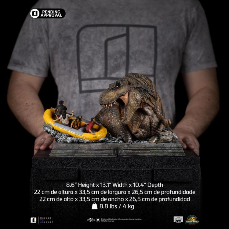 Modern Art Jurassic World Rebirth - T-Rex River Scene Demi Art Scale 1/20