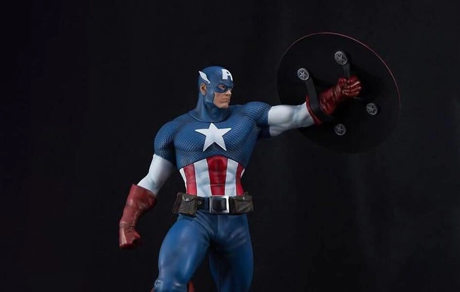 Captain America 1/4 Scale Statue WITH COIN Science Model Anime Unit