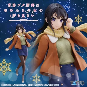 Character Sculpture Fantasy Product Rascal Does Not Dream of Bunny Girl Senpai Coreful Figure Mai Sakurajima Winter Clothes ver