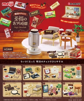 RE-MENT Petit Sample : Blissful Home Time with Meiji Chocolate app connected