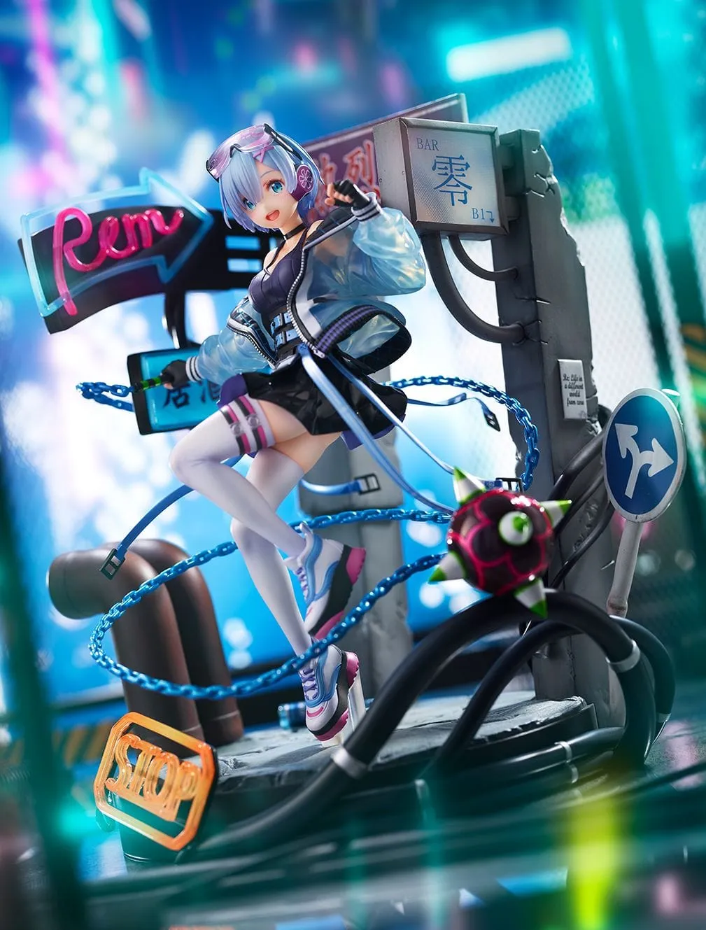 Rem Neon City Ver 1/7th Scale Figure PVC Piece